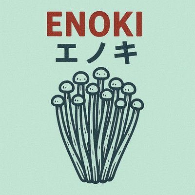 mazzetto di funghi ENOKI