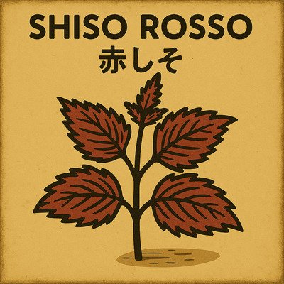 foglie di SHISO ROSSO